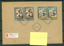 Finland 1975 FDC Yv 2 X 728/29 Registered Letter Sent To Bruges (Belgium) - Storia Postale