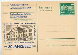 DDR P79-2b-76 C30-b Postkarte PRIVATER ZUDRUCK Typ 2 30 Jahre SED Weißenfels 1976 - Privé Postkaarten - Ongebruikt