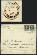 Cover (opened On 3 Sides For Display) Franked With 20c. And Sent By Airmail From Buenos Aires To Monte Caseros... - Sonstige & Ohne Zuordnung