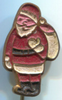 SANTA CLAUS, Weihnachtsmann - Snow, Vintage Pin, Badge, Abzeichen - Christmas