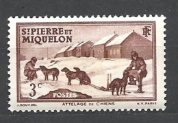 ST. PIERRE & MIQUELON  1938 Local Motives YVERT 168   MNH - Unused Stamps