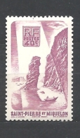 ST. PIERRE & MIQUELON  1947 Local Motives     YVERT 327 MNHINGED - Unused Stamps