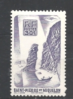 ST. PIERRE & MIQUELON  1947 Local Motives     YVERT 326 MNHINGED - Unused Stamps