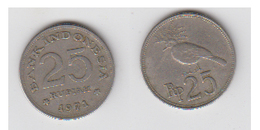 25 RUPIAH 1971 - Indonesien