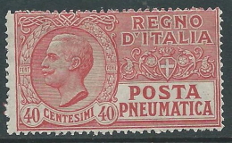 1925 REGNO POSTA PNEUMATICA 40 CENT MNH ** - CZ17-6 - Poste Pneumatique