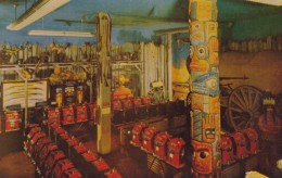 Reno Nevada, Harold's Club Gambling Casino Interior View, Totem Pole Indian Art, C1940s/50s Vintage Postcard - Reno