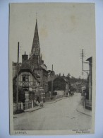 CPA 76 Auffay - La Rue Pasteur - Vue D'ensemble Vers L'Eglise Avec Animation  A Voir ! - Auffay