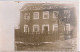LÖßNITZ Erzgebirge Einzelhaus Lössnitz Belebt Original Private Fotokarte Im Winter 13.6.1914 Ortsstempel FREIBERG - Loessnitz