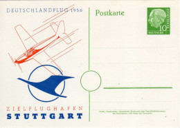 BRD, 1956, Durtschlandflug, Stuttgart, Flugpost [091016KIV] - Cartes Postales Privées - Neuves
