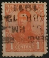 ARGENTINA 1908 -1909. General San Martin - Watermark 3,4 Or Unwatermarked. USADO - USED. - Used Stamps