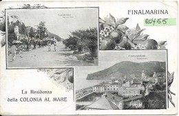 Liguria-savona-finalmarina Vedute Primi 900 Via Delle Palme Panorama Citta' - Andere & Zonder Classificatie