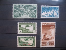 Océanie  1934/1946  Timbres  N° 1/3/ Et 18/19  Neufs * Bon état - Luftpost