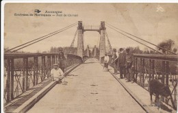 CPA 63 MARINGUES Carte Très Rare Pont De Crevant, Animée Avec Pêcheurs, Cantoniers, Garde Champêtre - Maringues