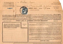 TB 2060 - TB Type Blanc Sur Lettre Du Percepteur  OB LAGNY Pour PARIS - 1921-1960: Modern Period