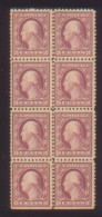 VEREINIGTE STAATEN USA 1917 3C STAMP (  #501) VIOLET  BLOCK OF 8 - Otros & Sin Clasificación