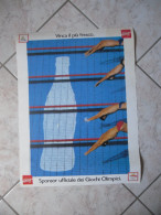 POSTER COCA COLA SPONSOR UFFICIALE GIOCHI OLIMPICI-BARCELLONA-SPAGNA-1992 - Poster & Plakate