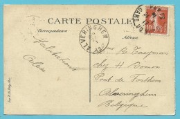 Kaart (PARIS) Met Als Aankomst Stempel ALVERINGHEM Op 27/1/1917 - Not Occupied Zone