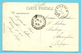 Kaart (PARIS) Met Als Aankomst Stempel ALVERINGHEM Op 3/3/1917 - Zona Non Occupata