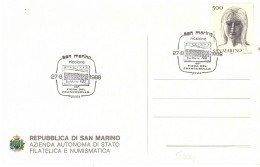 27.8.1988 40°FIERA DEL FRANCOBOLLO RICCIONE - Lettres & Documents