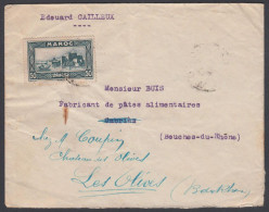 Morocco 1945, Airmail Cover Casablanca To Les Olives W./postmark Casablanca - Airmail