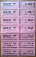 16549# Planche De 14 Timbres " DISTRIBUTION PAR PORTEUR SPECIAL " Poste PTT - Années 70 - Unused Stamps