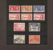 NORTHERN RHODESIA 1937 - 1949 KING GEORGE VI COMMEMORATIVE SETS MOUNTED MINT Cat £20+ - Nordrhodesien (...-1963)