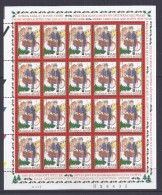 Belgie - Belgique 2942 Velletje Van 20 Postfris - Feuillet De 20 Timbres Neufs  -  Kerstmis En Nieuwjaar - Ohne Zuordnung