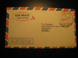 Wellington To Amsterdam Netherlands Bank Of New South Wales Postage Paid Meter Mail Cancel Air Mail Cover New Zealand - Brieven En Documenten