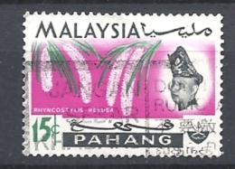 MALESIA  PAHANG     1965 Sultan Abu Bakar & Orchids USED - Pahang