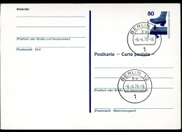 BERLIN P100 Postkarte UNFALLVERHÜTUNG II  Stpl. 6.4.1976 - Cartoline - Usati