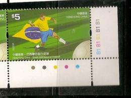 Hong Kong ** & Joint Issue Brazil, Hong Kong, China, Soccer 2009 (4005) - Nuevos