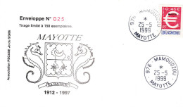 MAYOTTE - Carte Maximum Numérotée Du 25.05.1999 - L'EURO - Brieven En Documenten