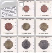 Spain - Set Of Pattern Euro Coins UNC -  Essays & New Minting