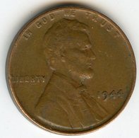 Etats-Unis USA 1 Cent 1944 KM A132 - 1909-1958: Lincoln, Wheat Ears Reverse