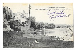 PONT DU CHATEAU  (cpa 63)    Les Bords De L'Allier Et Le Pont -  #  RARE  #   - L 1 - Pont Du Chateau