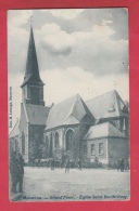 Mouscron - Grand´Place -Eglise Saint-Barthélémy ( Belle Animation ) -1906 ( Voir Verso ) - Mouscron - Moeskroen