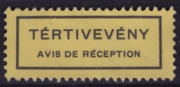 AVIS DE RÉCEPTION - Vignette Label - 1970´s Hungary, Ungarn, Hongrie - Used - Automaatzegels [ATM]