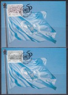 United Nations Geneva 1995 50th Anniversary 2v 2 Maxicards (32879) - Tarjetas – Máxima