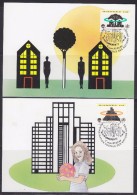 United Nations Geneva 1992 Environnement Sain  2v 2 Maxicards (32889) - Tarjetas – Máxima