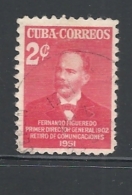 CUBA   1951 Retirement Fund For Postal Employees   USED - Oblitérés