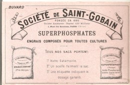 Buvard Agriculture Société De Saint-Gobain SUPERPHOSPHATES Engrais Composés Pour Toutes Cultures - Landbouw