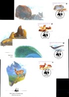 Wildtiere WWF-Set 20 Chile 1066/9 FDC 14€ Chinchilla Wal Hirsch Naturschutz Dokumentation 1984 Wildlife Cover Of America - Covers & Documents