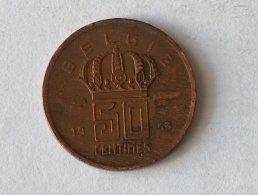 BELGIQUE 50 CENTIMES 1953 - 50 Frank