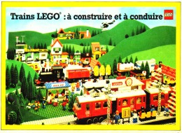 PUB  TRAINS A CONSTRUIRE ET A CONDUIRE  "  LEGO  " 1981 (8) - Figurine
