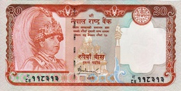 NEPAL 2005 Rupees-20 BANKNOTE King GYANENDRA Pick #55 UNC - Népal