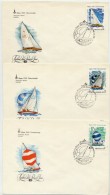 SOVIET UNION 1978 Olympic Publicity: Sailing Set Of 5 FDCs.  Michel 4781-85 - FDC