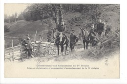 15710 -  Armée Suisse Colonnel Divisionaire Et Commandant D'arrondissement De La IV Division + Cachet Schwarzenberg - Schwarzenberg