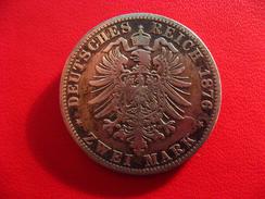 Allemagne - Prusse - 2 Zwei Mark 1876 A 6503 - 2, 3 & 5 Mark Silber