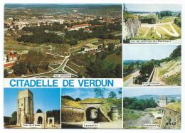 CP CITADELLE DE VERDUN, VUE AERIENNE, TOUR ST VANNE, CASEMATTES, ECHAUGUETTE, FORTIFICATIONS, MEUSE 55 - Verdun