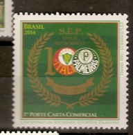 Brazil ** & Centenary Of Sports Palmeiras Club 2014 (4567) - Unused Stamps